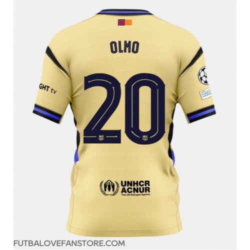 Barcelona Dani Olmo #20 Vonkajší futbalový dres 2025-26 Krátky Rukáv Barcelona Dani Olmo #20 Vonkajší futbalový dres 2025-26 Krátky Rukáv